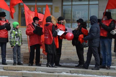 Красноярский край. 1 мая в Норильске прошел митинг, посвященный Дню солидарности трудящихся