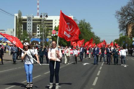 Н.Н. Иванов принял участие в Первомайской демонстрации трудящихся Курска