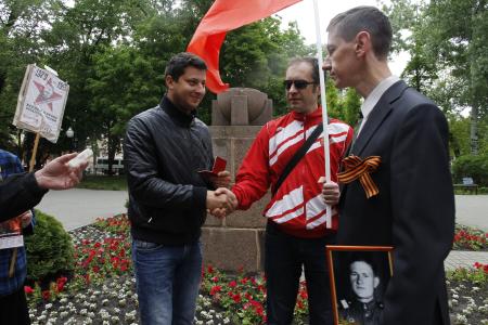 Воронежское областное отделение КПРФ приняло участие в праздновании 72-й годовщины Победы