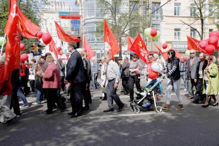 Воронежцы сплотились под красными знамёнами