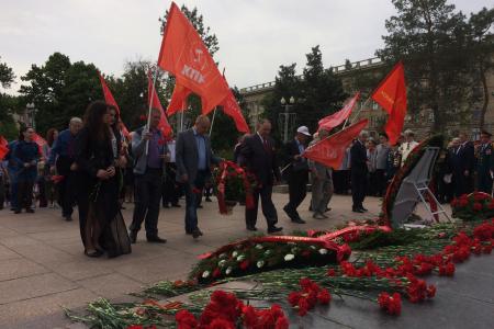 Сталинградские коммунисты почтили память павших воинов