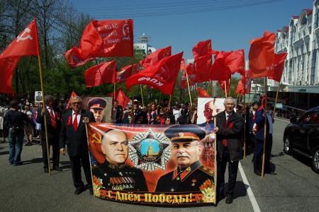 Хабаровский край. День Победы в красном цвете