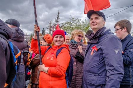 Красноярцы отметили светлый праздник Великой Победы
