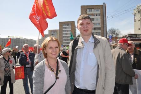 Слава человеку труда! Коммунисты Подмосковья приняли активное участие в первомайском митинге в Москве