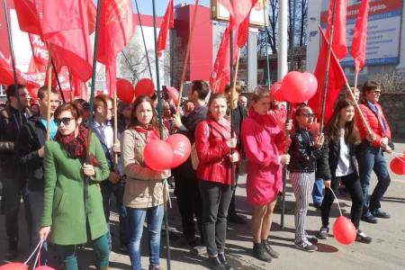 Пермские коммунисты встречают Первомай