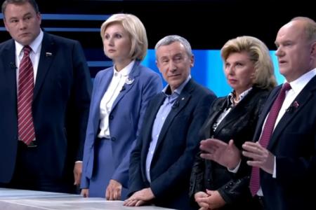 Г.А. Зюганов на Первом канале о "прямой линии" президента: "Проблемы во внутренней политике практически не решаются и перекладываются на плечи регионов"
