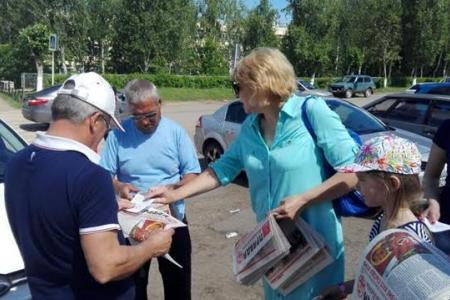 Татарстан. Красный «Соболь» на дорогах Нижнекамского района