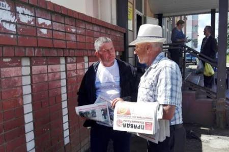 Татарстан. Красный «Соболь» на дорогах Нижнекамского района