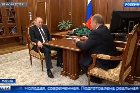 Телеканал "Россия 1" о встрече Г.А.Зюганова с президентом В.В.Путиным