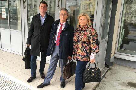 Москва. Владимир Родин, Кирилл Сердюков и Артур Прель защищают нашего товарища Сергея Резникова, ранее несправедливо осуждённого
