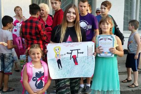 Марьяна Наумова провела "Веселые Старты" в ДНР