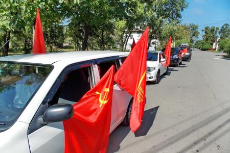 Приморский край. Кандидаты от КПРФ из города Артема провели автопробег против фальсификаций