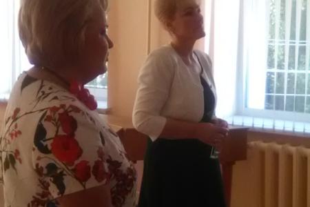Н.А. Останина и депутат Новгородской областной Думы О.А. Ефимова посетили Окуловский район