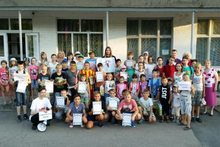 Марьяна Наумова провела "Веселые Старты" в ДНР