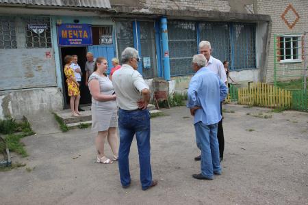 Первый секретарь Калининградского обкома КПРФ Игорь Ревин побывал на Дне города  в Славске