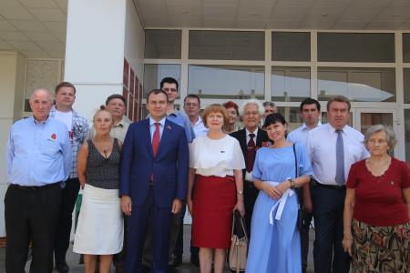 Ю.В. Афонин встретился с врио главы Республики Мордовия В.Д. Волковым и провел прием жителей Саранска