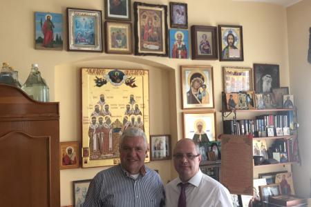 Сергей Гаврилов вручил Вселенскому Патриарху колокол, отлитый в воронежской мастерской Подорожного