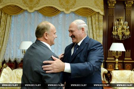 Президент Белоруссии А.Г. Лукашенко встретился в Минске с Председателем ЦК КПРФ Г.А. Зюгановым