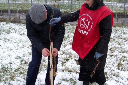 В Орле заложили аллею в честь 100-летия Великой Октябрьской социалистической революции