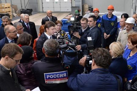 Орловская область. А.Е. Клычков совершил рабочую поездку в город Ливны