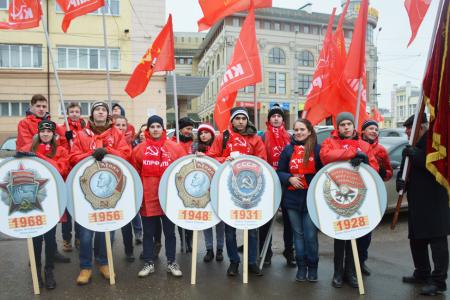 Иваново - Родина Первого Совета рабочих депутатов - отметила 100-летие Великой Октябрьской социалистической революции