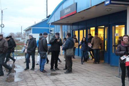 Самарская область. Новокуйбышевские коммунисты протестуют против установки памятника белочехам