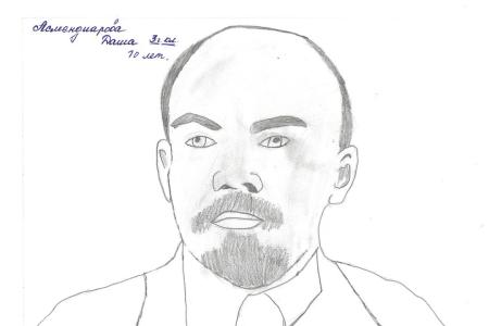 Кировские школьники подготовили рисунки, посвящённые вековому юбилею Великого Октября 