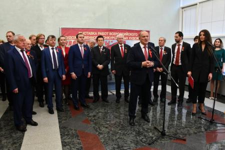 В Госдуме прошло открытие выставки Всероссийского конкурса юных художников «Залп Авроры»