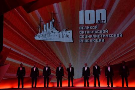 Выступление Г.А. Зюганова на торжественном вечере в концертном зале «Россия», посвященном 100-летию Великого Октября. Видео