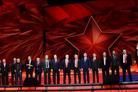 Выступление Г.А. Зюганова на торжественном вечере в концертном зале «Россия», посвященном 100-летию Великого Октября. Видео