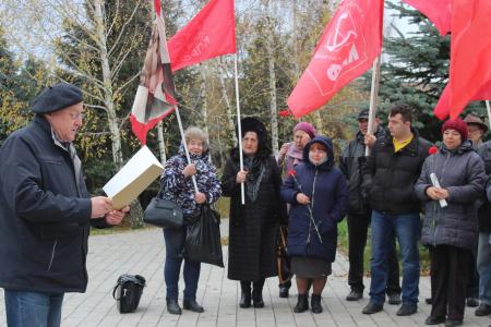 Тульская область. Коммунисты продолжают проводить автопробеги в честь 100-летней годовщины Великого Октября