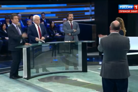 А.А. Ющенко принял участие в программе "60 минут" на телеканале "Россия 1"