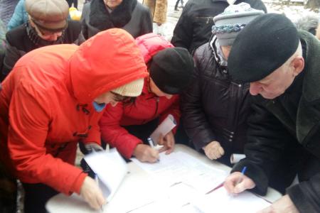 В Кинешме состоялся митинг по поводу организации пассажирского автобусного движения в микрорайоне «Волжанка»