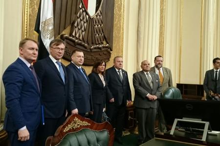 П.С. Дорохин: Делегация Комитета Государственной Думы РФ по обороне в Каире развила результаты визита В.В. Путина в Египет