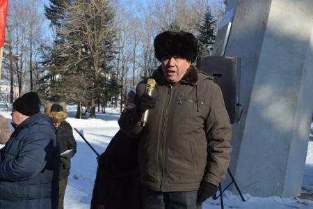 Еврейская АО. Коммунисты Биробиджана провели митинг против ухудшения теплоснабжения в городе