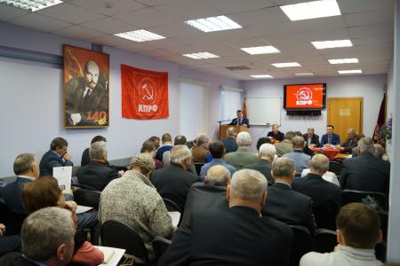 Доклад первого секретаря Нижегородского обкома КПРФ В.И. Егорова на Пленуме Комитета НРО КПРФ