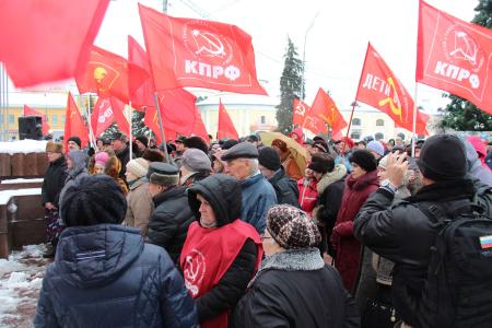Рязанские коммунисты мобилизуют население на борьбу за свои права