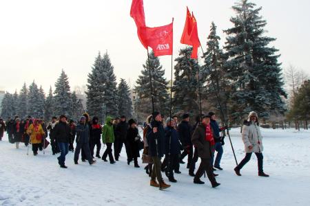 Челябинск: память о Ленине  и его заветы зовут к активной борьбе