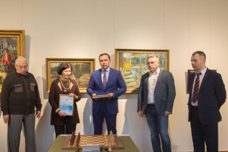 Ю.В. Афонин поздравил участников и победителей турнира «IV Мемориал В.А. Стародубцева по быстрым шахматам»