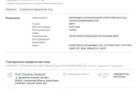 Кипрские офшоры освобождены от уплаты налогов на Сахалине