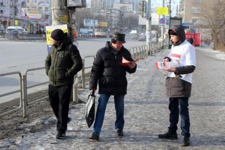 Агитационные пикеты в поддержку П.Н. Грудинина прошли по всему Челябинску