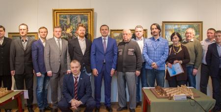 Ю.В. Афонин поздравил участников и победителей турнира «IV Мемориал В.А. Стародубцева по быстрым шахматам»