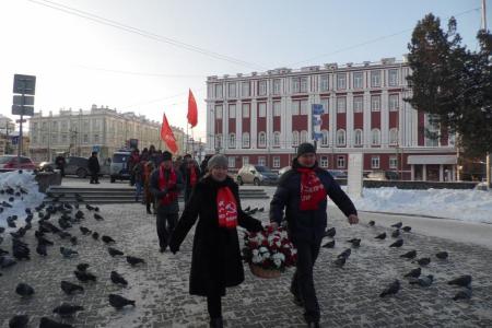 Пермский край. Коммунисты почтили память Владимира Ильича Ленина