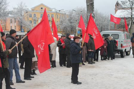 В Пскове прошёл митинг "За социальную справедливость!"