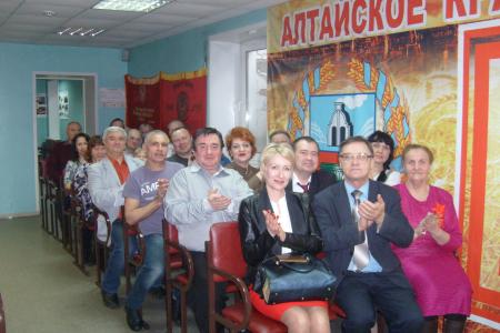 Алтайский край. Массовыми мероприятиями коммунисты и сторонники партии отметили 100-летний юбилей Красной Армии