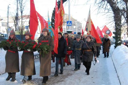 Слава Советской Красной Армии! Акция калужских коммунистов