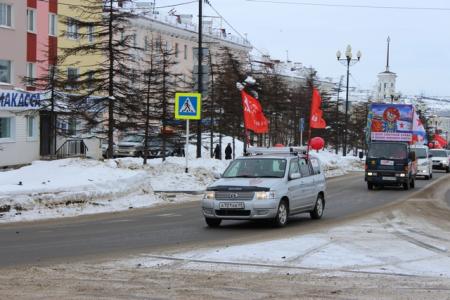 Праздничный автопробег в Магаданской области