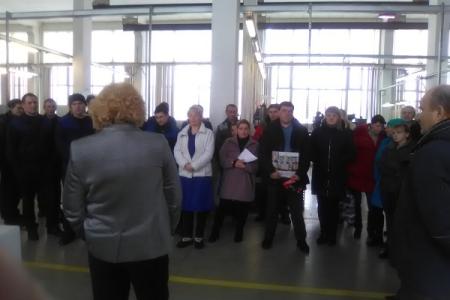 С жителями Новгородской области встретилась доверенное лице кандидата на должность Президента РФ П.Н. Грудинина - Н.А. Останина