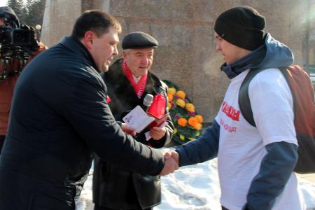 Митинг в Челябинске в честь 100-летия Красной Армии