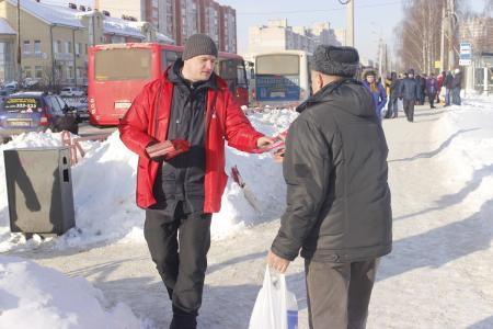 Красный Ярославль. Агитация за П.Н.Грудинина ведётся по всему городу